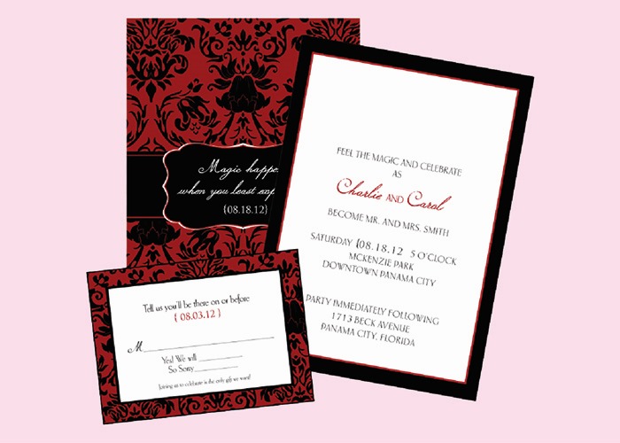 Invitation Card print